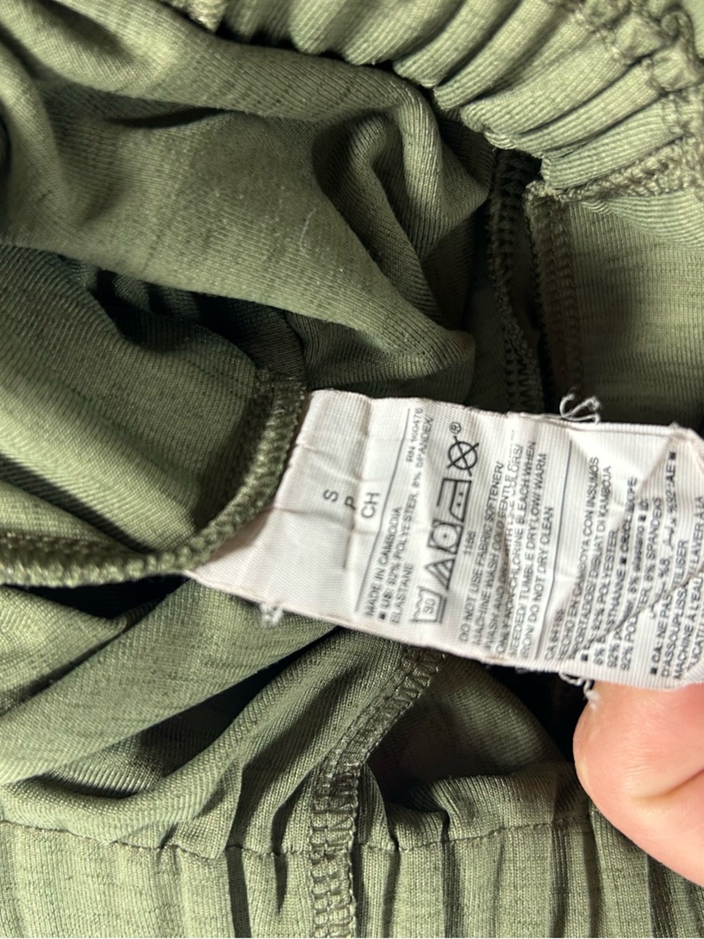 Old Navy Active Women’s Breath On Jumpsuit OliveGreen Sleeveless Wide Leg Small - Picture 11 of 12